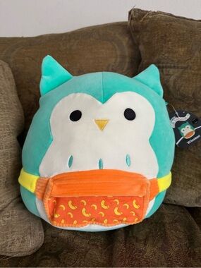 Squishmallows Teal & White Plush Owl-Winston Squishmallows